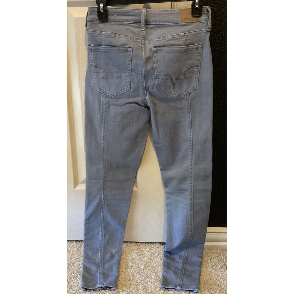 American Eagle, NE(X)T Level Stretch, Hi-rise Jegging, Gray, Size: 4 - Picture 2 of 7